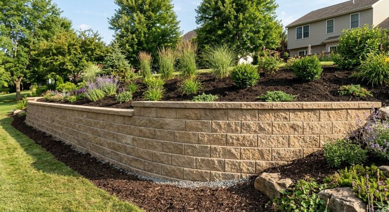 Block Retaining Wall Installation in Tampa, FL