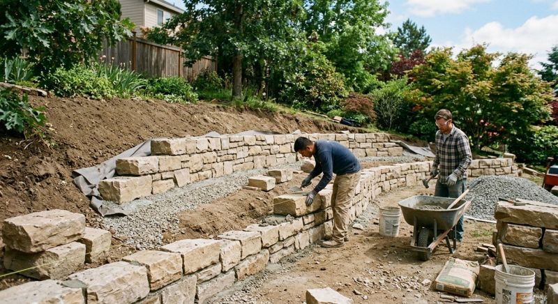 Landscape Wall Construction in Deland, FL