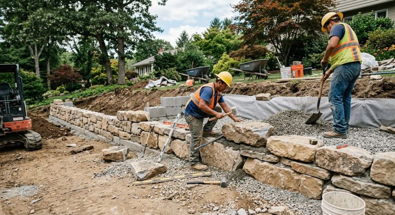 Landscape Wall Construction in Kissimmee, FL