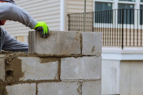 Cement Block Wall Construction